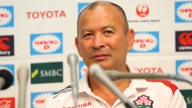 今秋のW杯後、日本代表ヘッドコーチを退任することになったエディー・ジョーンズ（撮影：松本…
